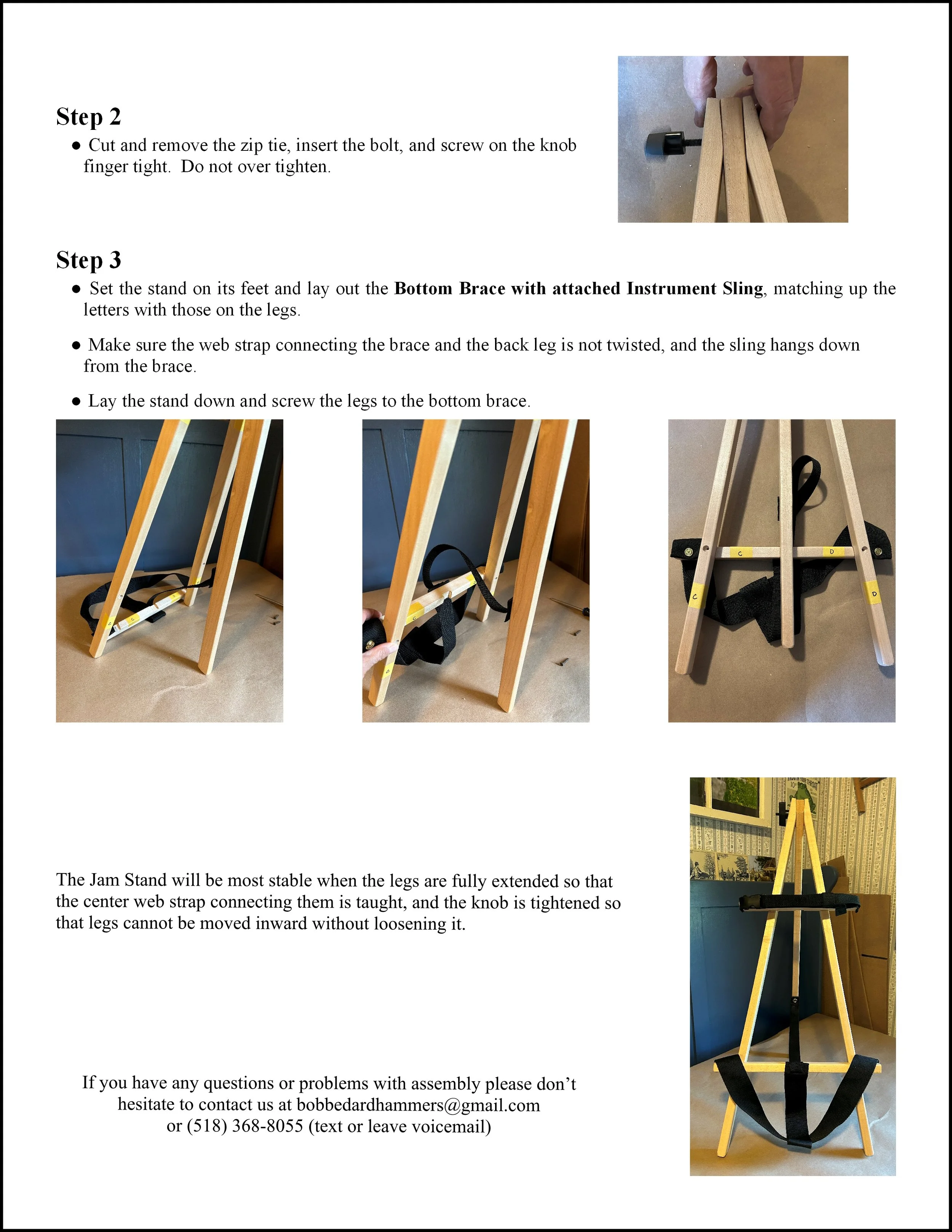 The Only Jam Stand: Display/Holder — Wolf Hill Woodworking